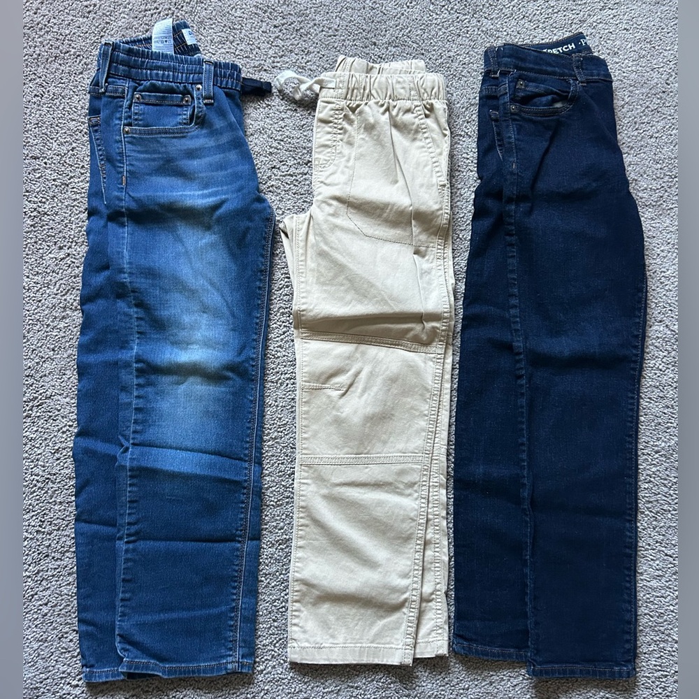 5 pairs of pants jeans boys size 10